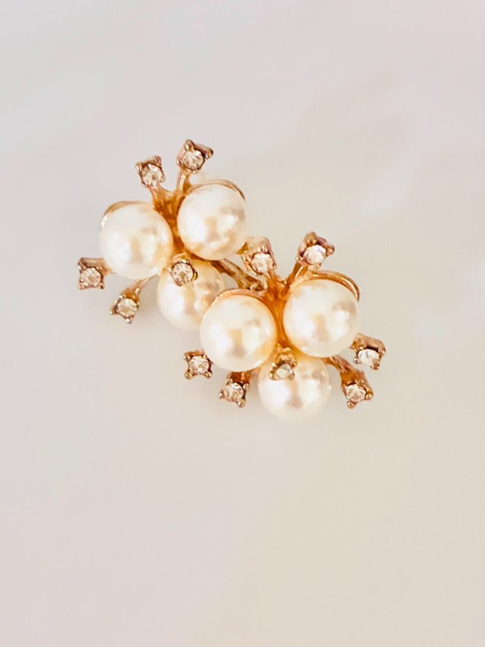 Pearl bijou Stud Vintage style earrings